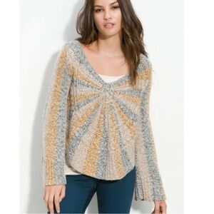 Free People Pinwheel Sun Knit Sweater Medium